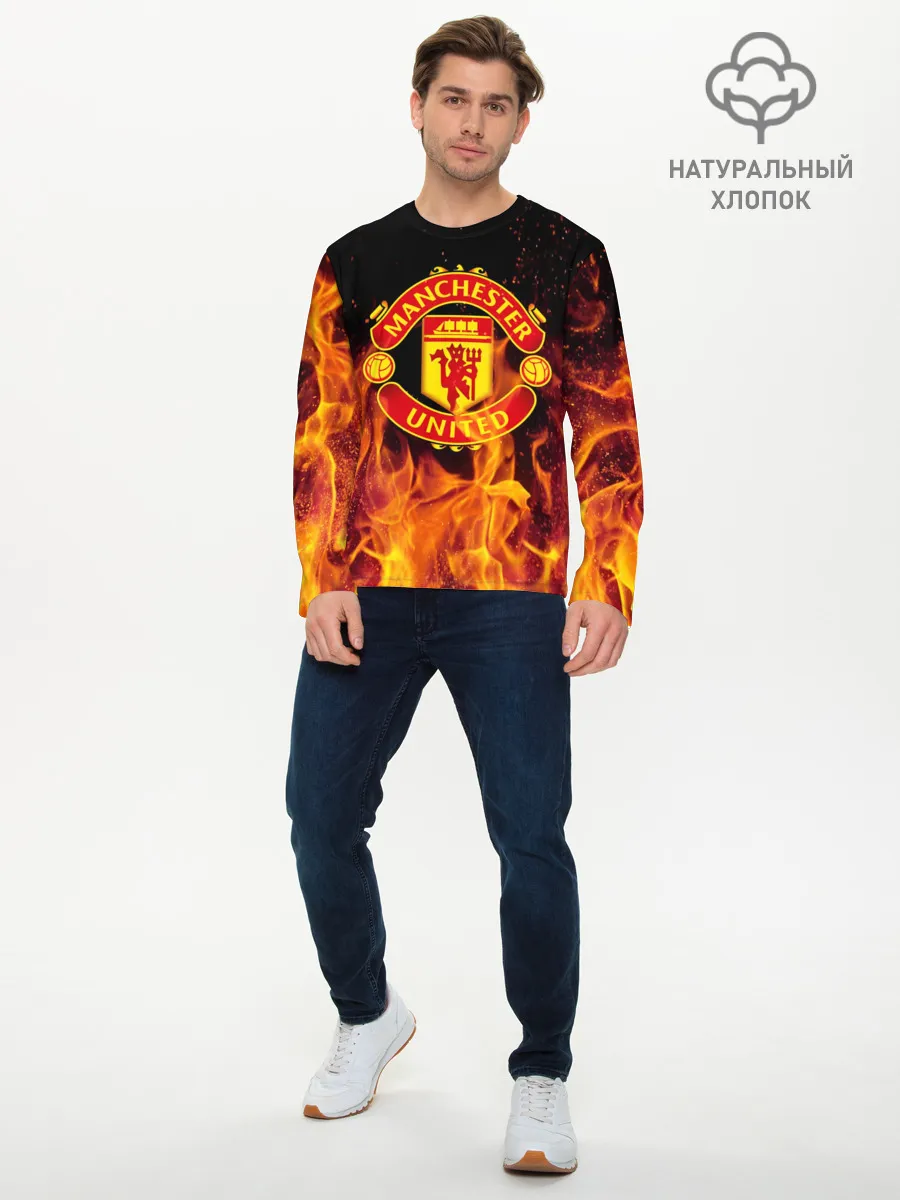 Мужской лонгслив базовый / FC Manchester United