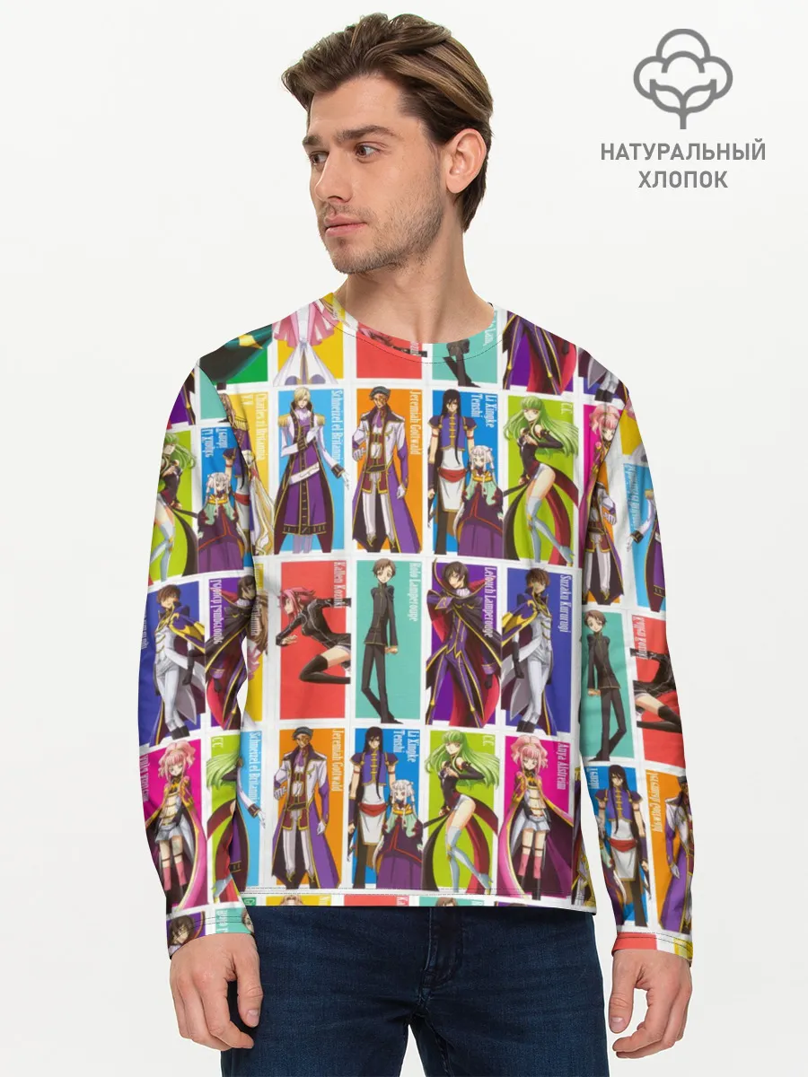 Мужской лонгслив базовый / Code Geass_5