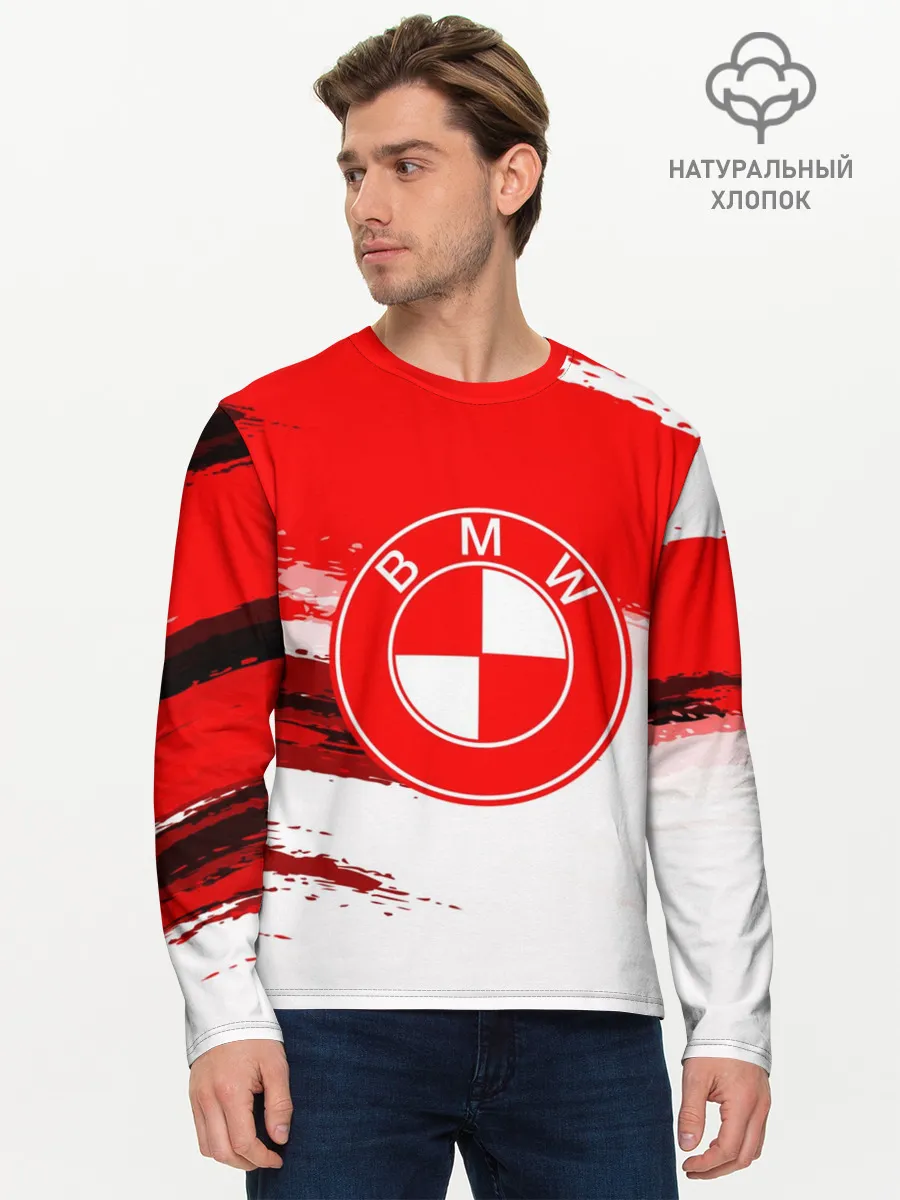 Мужской лонгслив базовый / bmw uniform