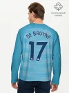 Мужской лонгслив базовый / Де Брюйне Форма Домашняя 18/19