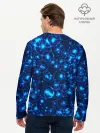 Мужской лонгслив базовый / Пузырчатый абстракт