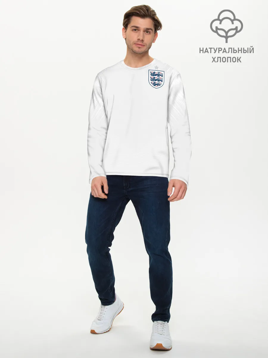 Мужской лонгслив базовый / England home WC 2018