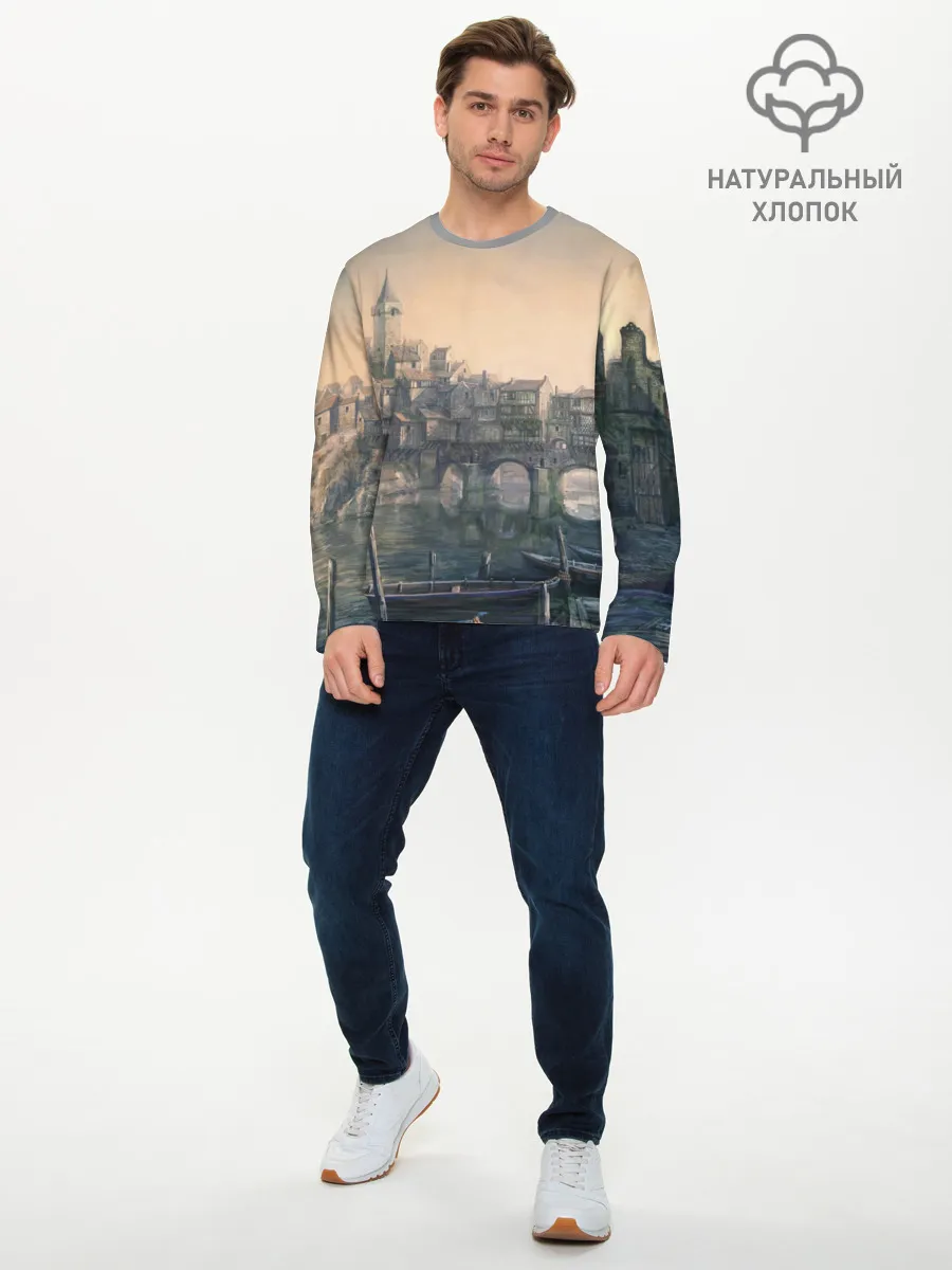 Мужской лонгслив базовый / The Witcher 3: Wild Hunt