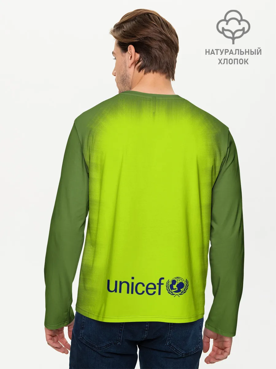 Мужской лонгслив базовый / Барселона Форма Гостевая 18/19