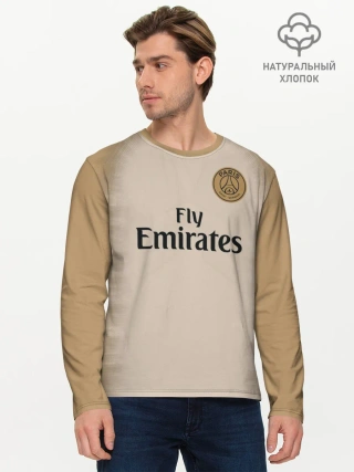 Мужской лонгслив базовый / PSG Форма Новая Away 18/19