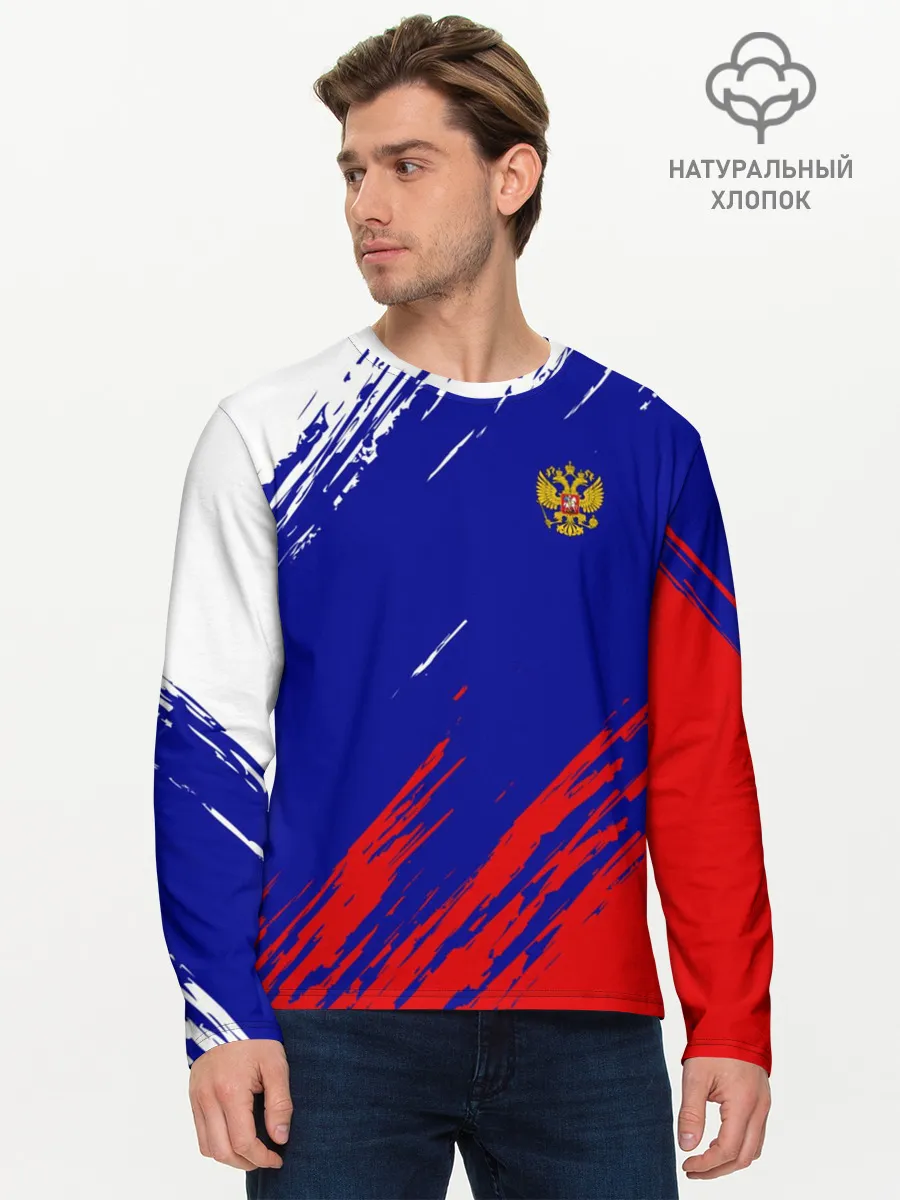 Мужской лонгслив базовый / RUSSIA SPORT / РОССИЯ СПОРТ