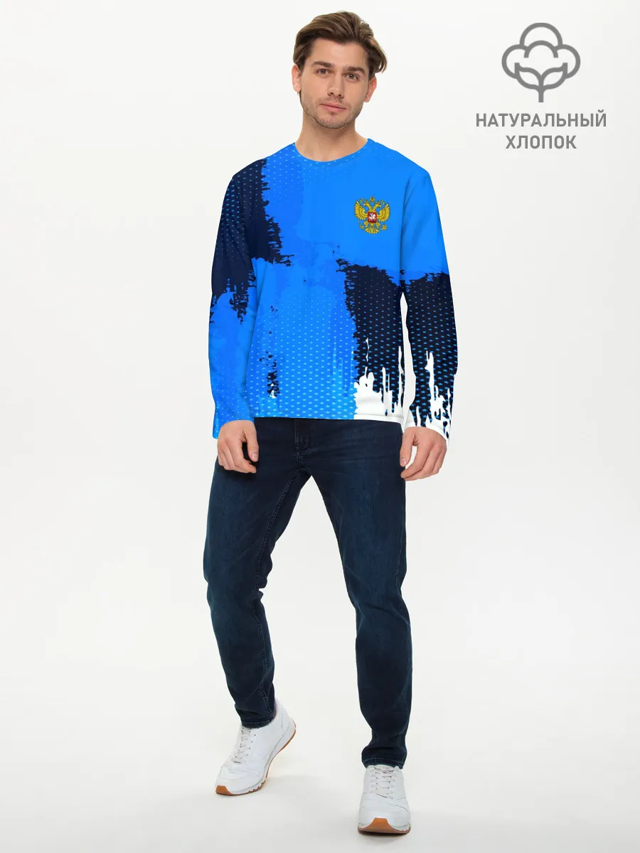 Мужской лонгслив базовый / Russia Sport