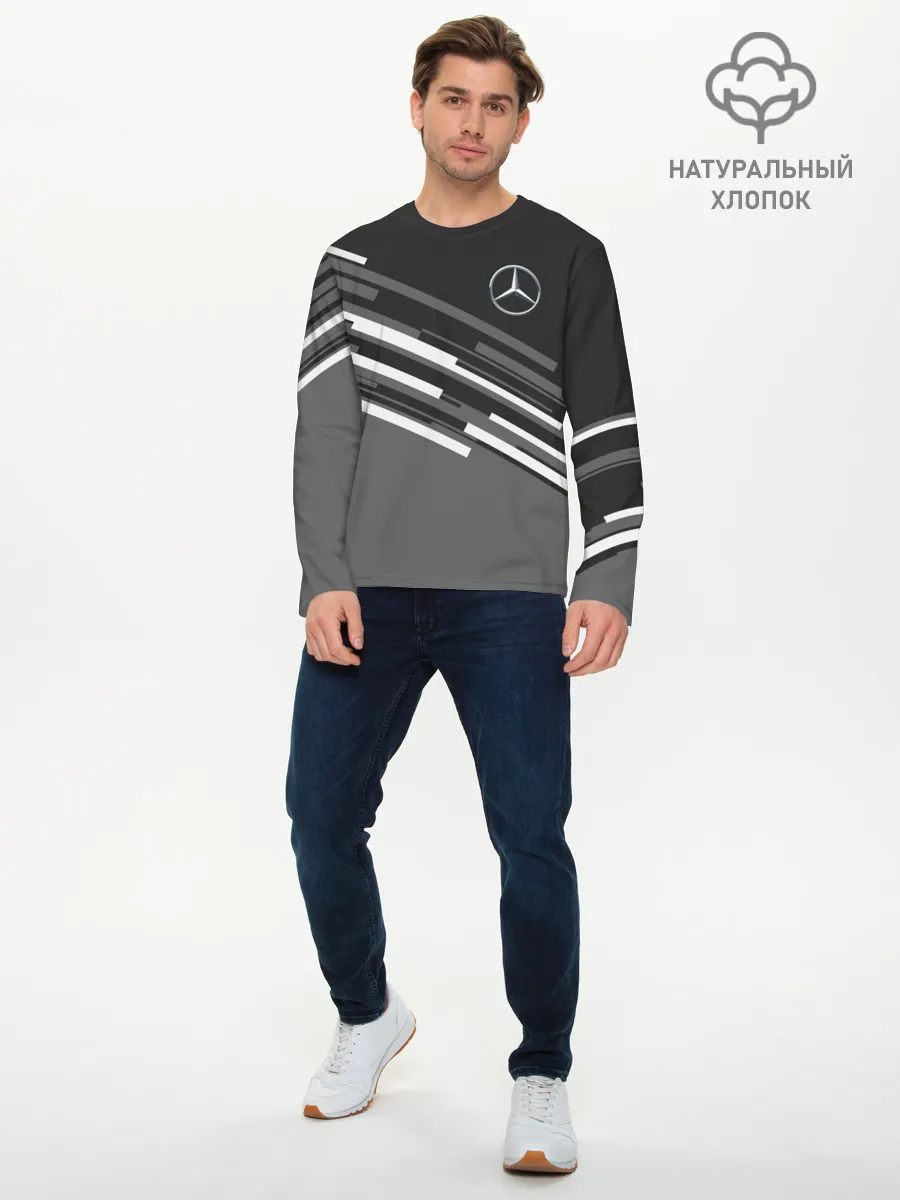 Мужской лонгслив базовый / MERCEDES BENZ SPORT