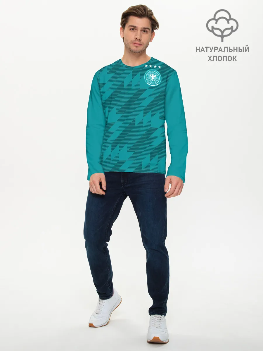Мужской лонгслив базовый / Germany away WC 2018