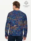 Мужской лонгслив базовый / Необычные узоры