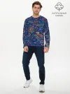 Мужской лонгслив базовый / Необычные узоры