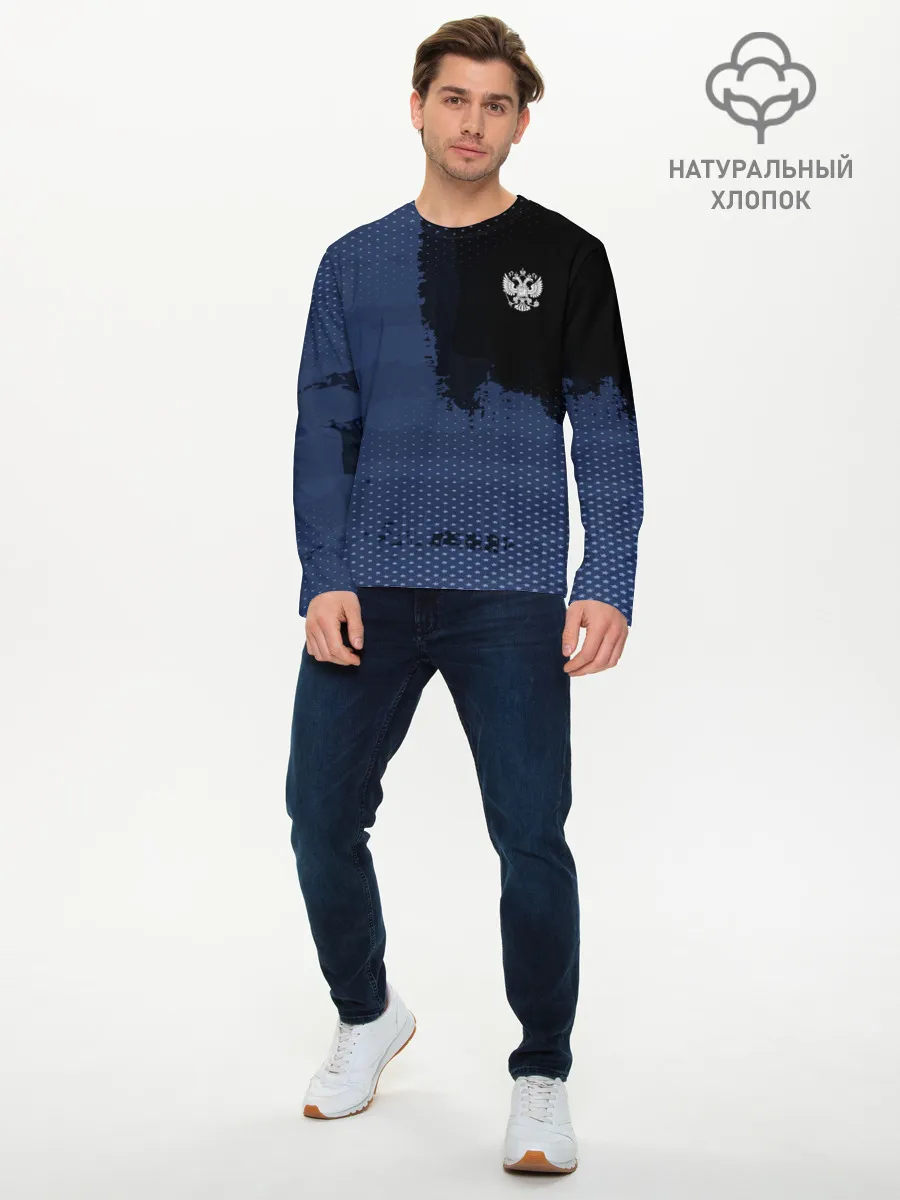 Мужской лонгслив базовый / Russia Sport 2018