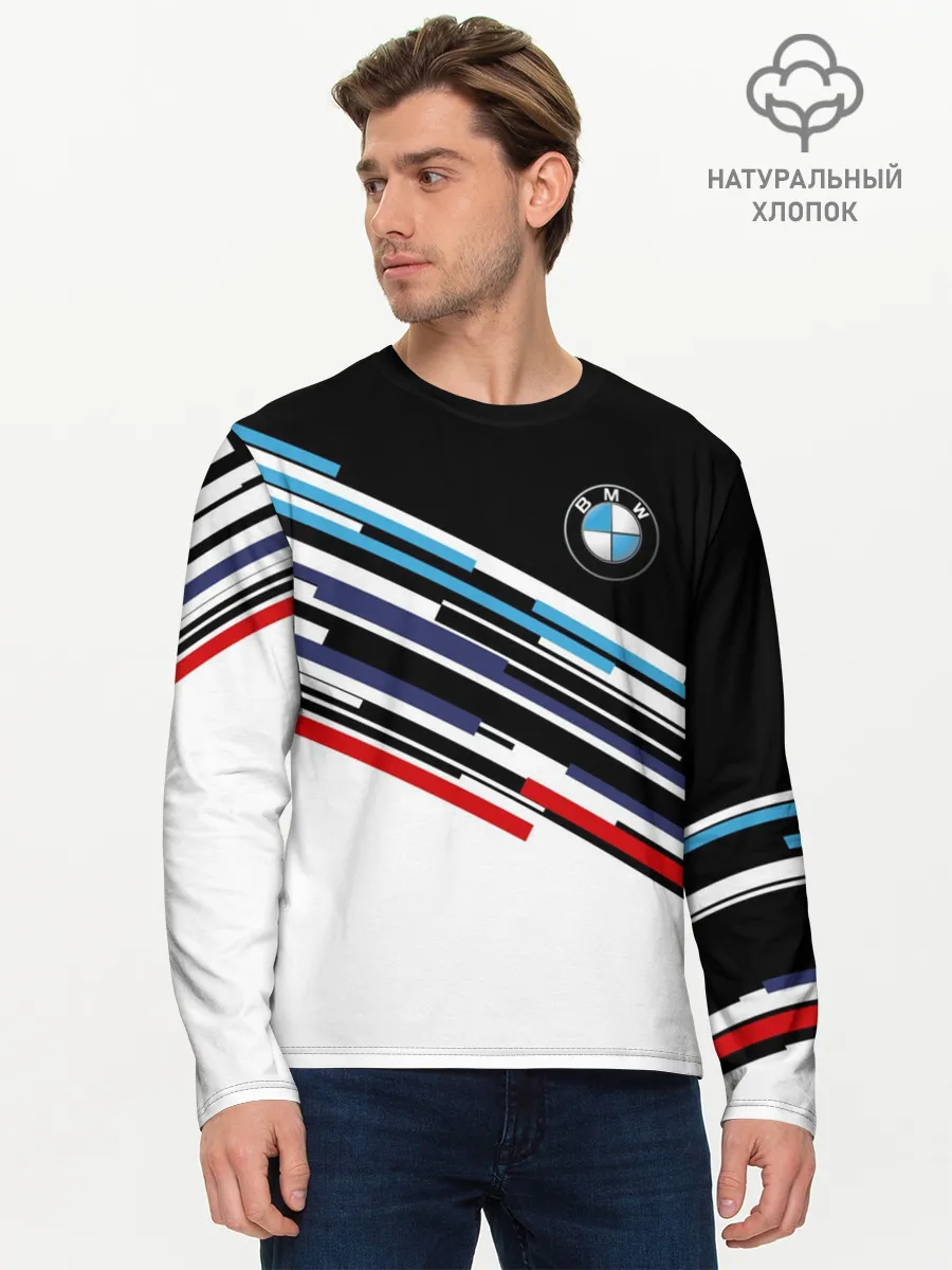 Мужской лонгслив базовый / BMW BRAND COLOR | БМВ
