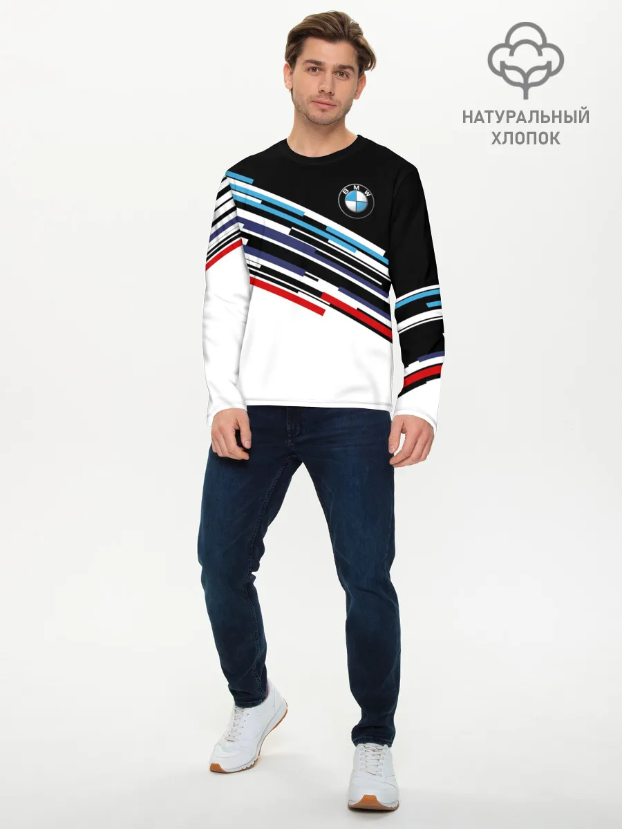 Мужской лонгслив базовый / BMW BRAND COLOR | БМВ