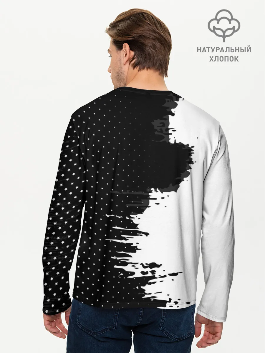 Мужской лонгслив базовый / Barcelona uniform black 2018