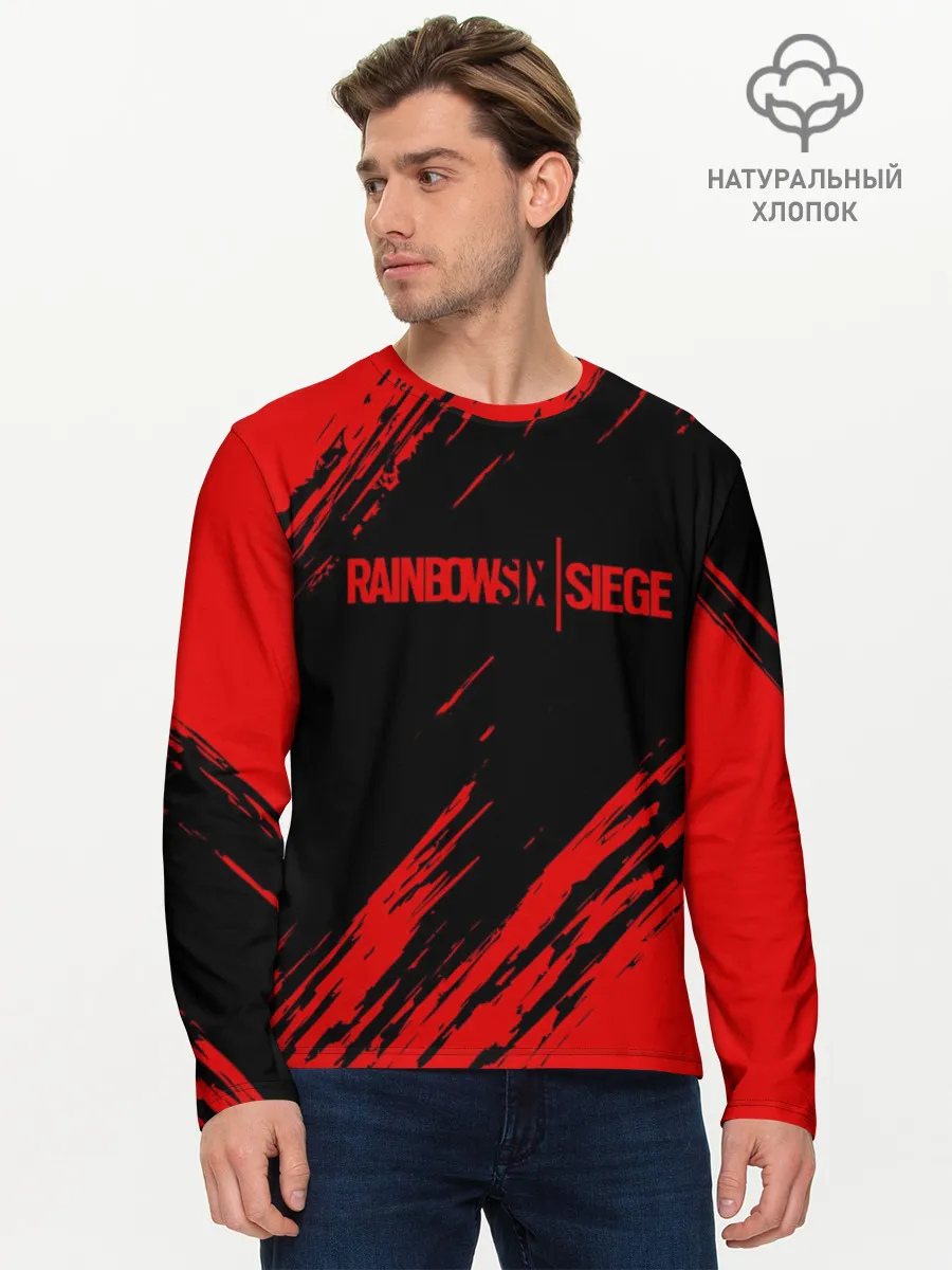 Мужской лонгслив базовый / RAINBOW SIX SIEGE OUTBREAK