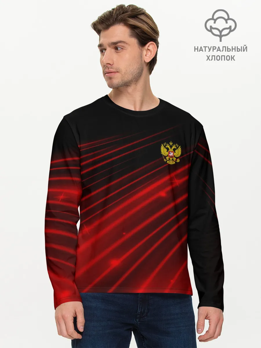 Мужской лонгслив базовый / Russia Sport 2018 uniform