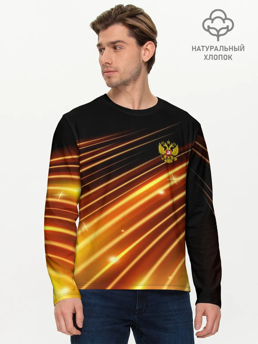 Мужской лонгслив базовый / Russia Sport 2018 uniform