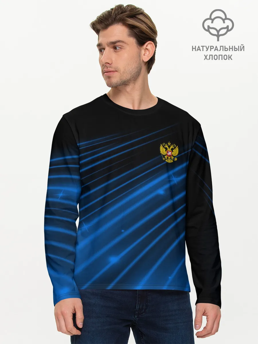Мужской лонгслив базовый / Russia Sport 2018 uniform