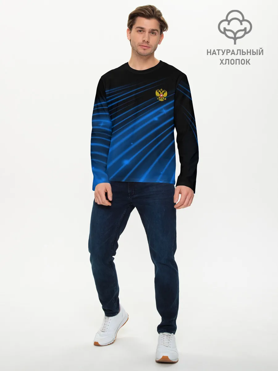 Мужской лонгслив базовый / Russia Sport 2018 uniform