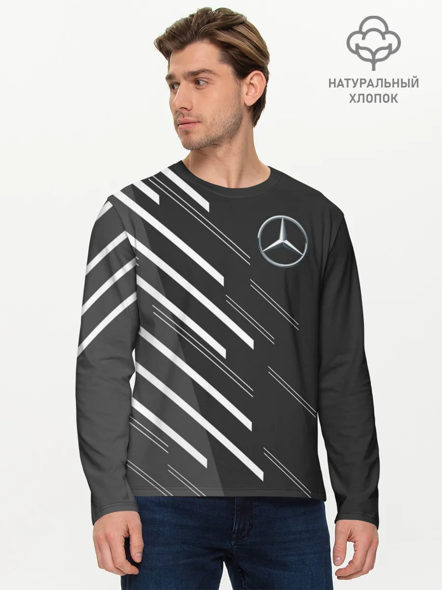 Мужской лонгслив базовый / MERCEDES BENZ SPORT
