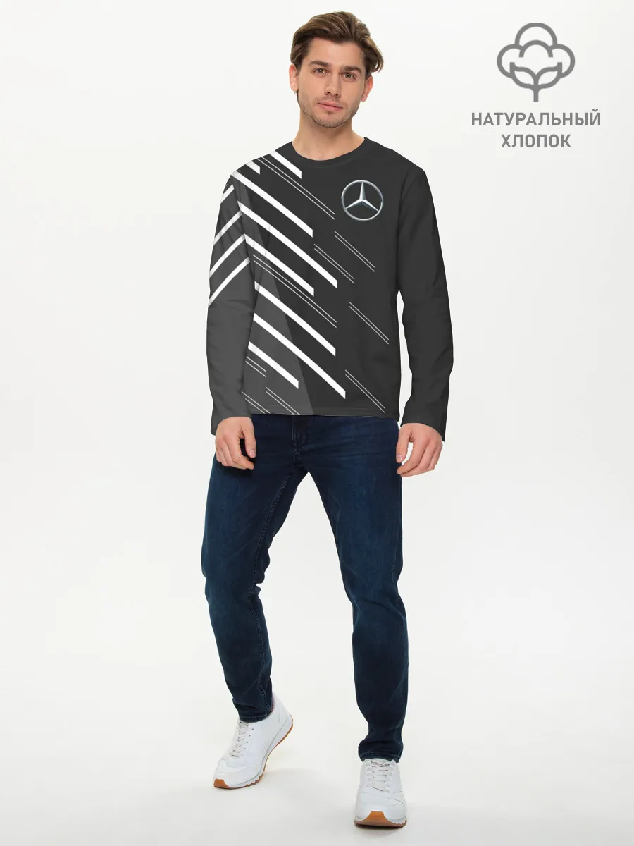 Мужской лонгслив базовый / MERCEDES BENZ SPORT