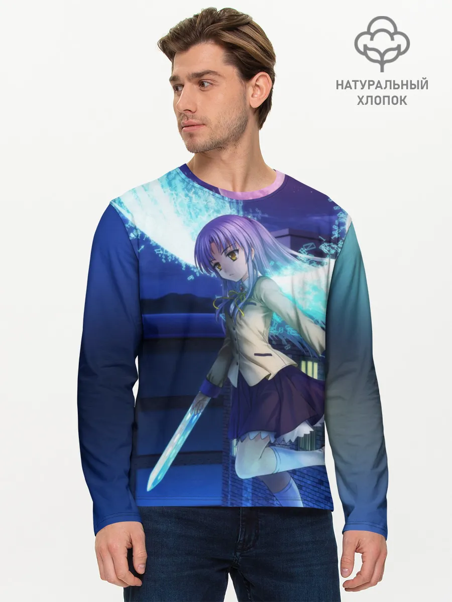 Мужской лонгслив базовый / Крылья