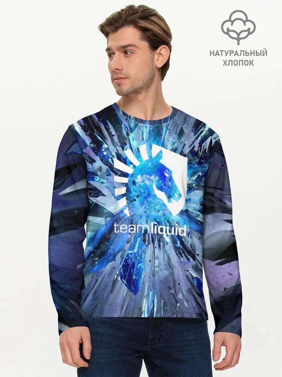 Мужской лонгслив базовый / TEAM LIQUID E-SPORT