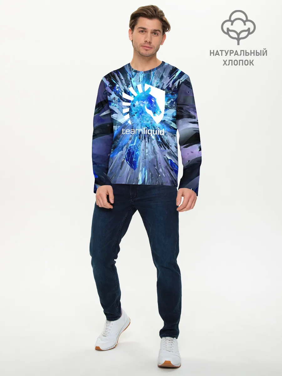 Мужской лонгслив базовый / TEAM LIQUID E-SPORT