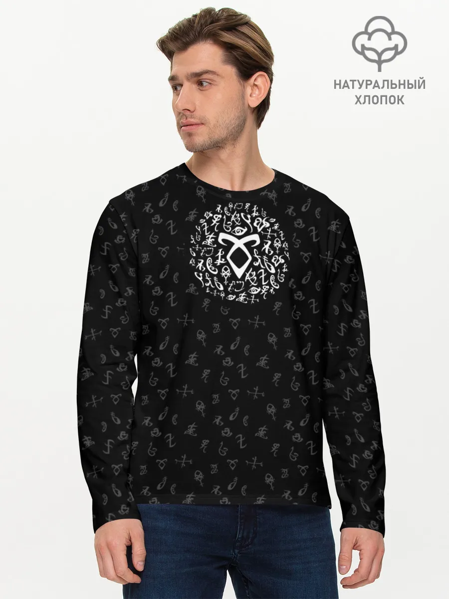 Мужской лонгслив базовый / Runes