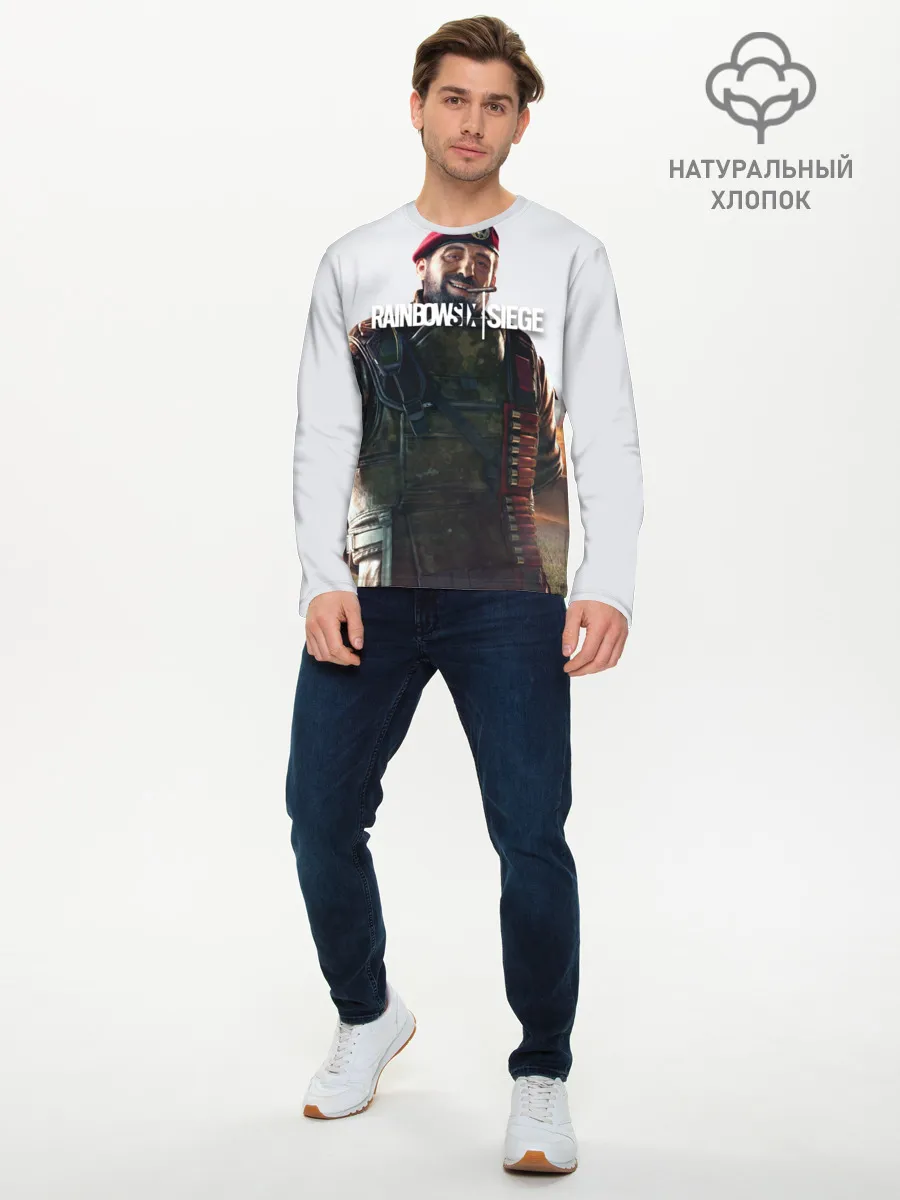 Мужской лонгслив базовый / RAINBOW SIX SIEGE MAESTRO