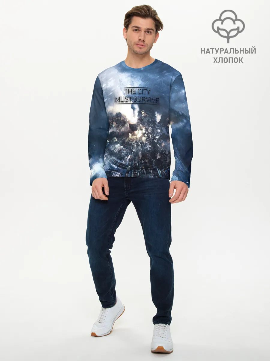 Мужской лонгслив базовый / Фростпанк