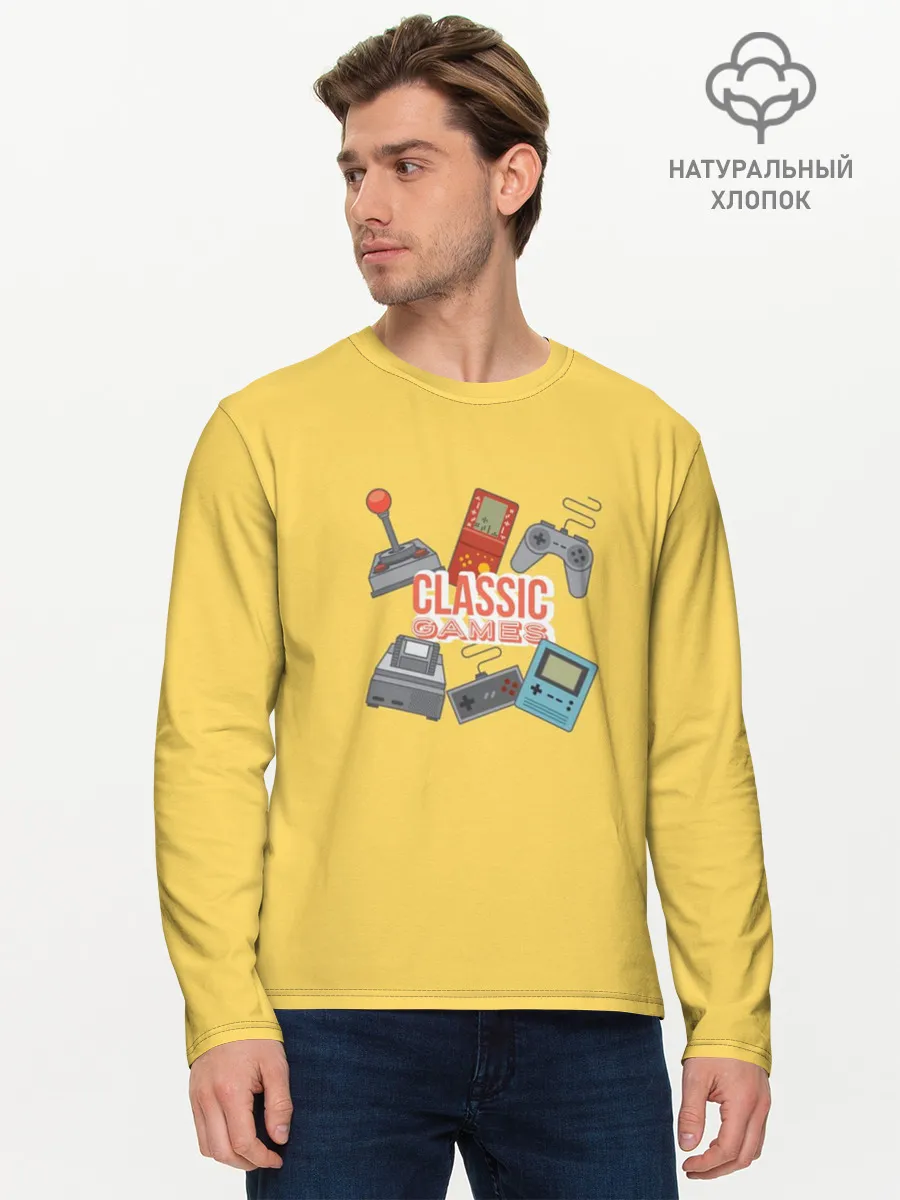 Мужской лонгслив базовый / Classic games