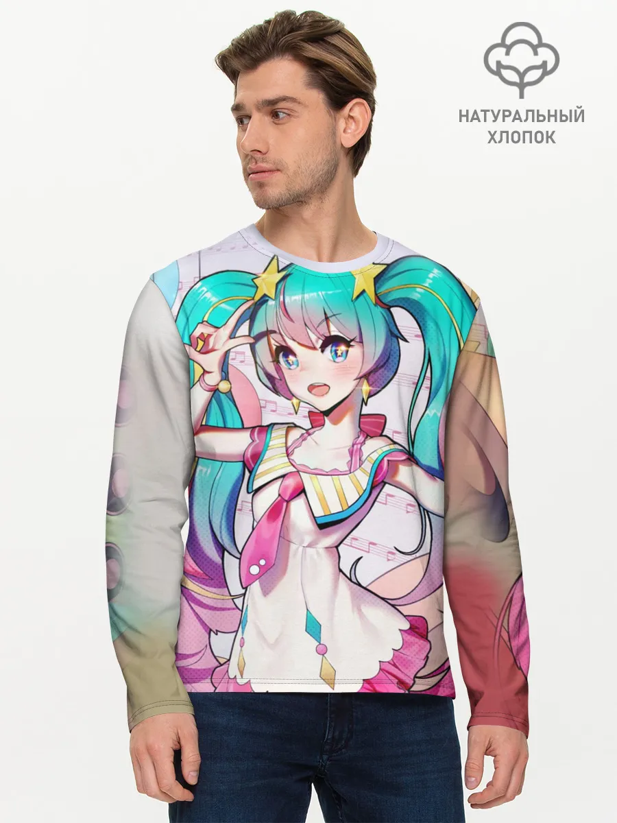 Мужской лонгслив базовый / Музыкальное наслаждения