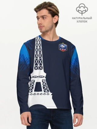 Мужской лонгслив базовый / Сборная Франции форма