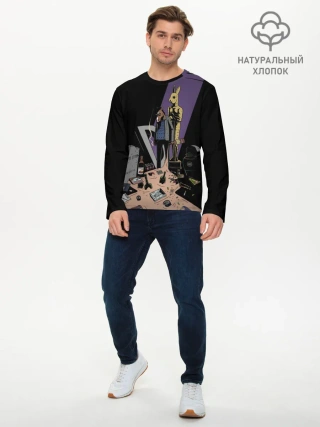 Мужской лонгслив базовый / Конь БоДжек #3