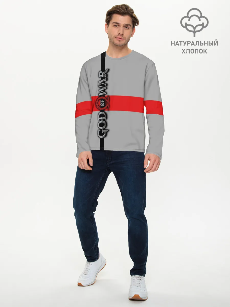 Мужской лонгслив базовый / God of War