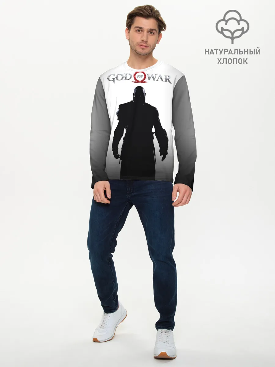 Мужской лонгслив базовый / God of War 4 Кратос