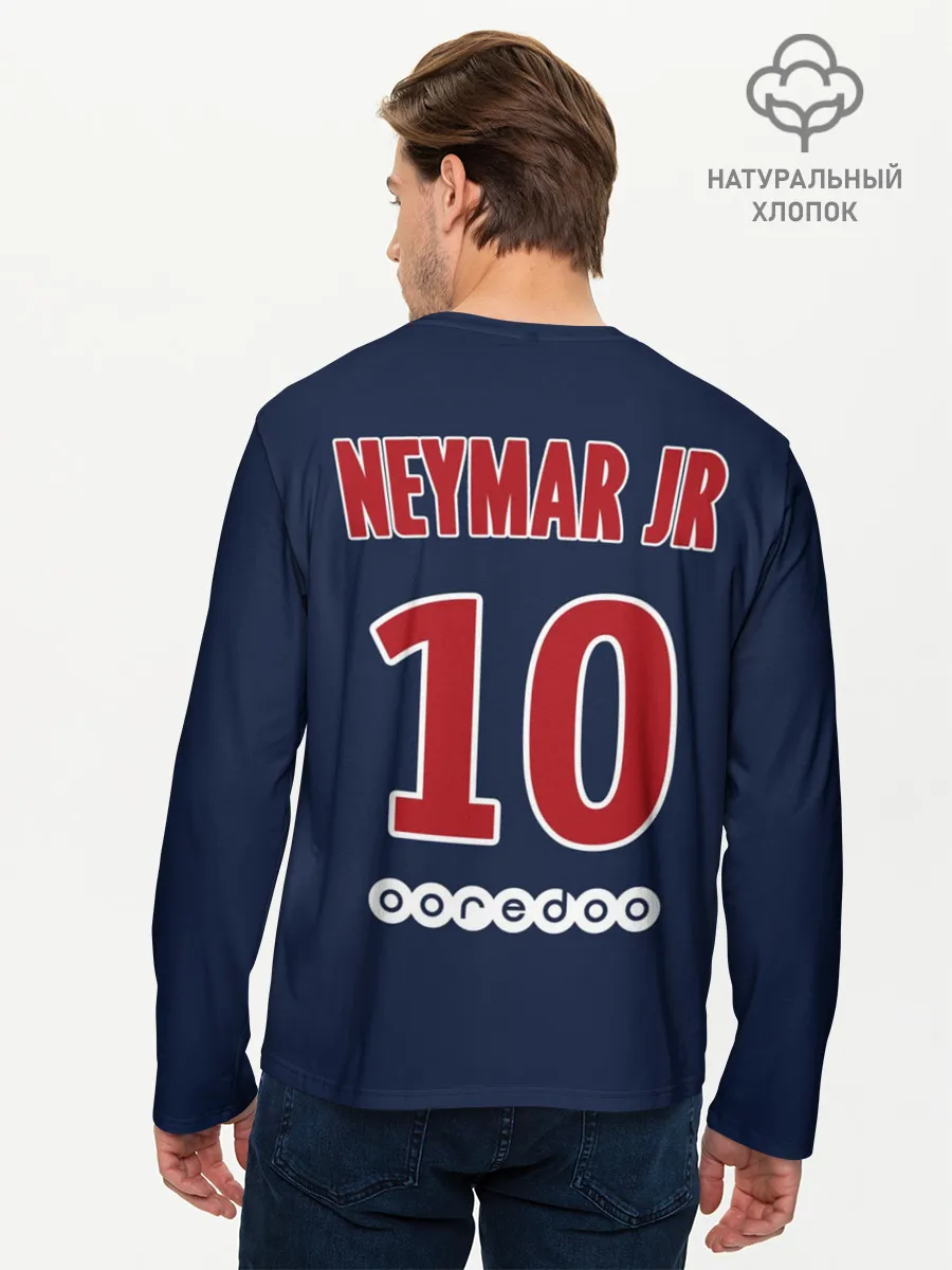 Мужской лонгслив базовый / Неймар ПСЖ 18-19