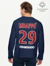 Мужской лонгслив базовый / Мбаппе ПСЖ 18-19