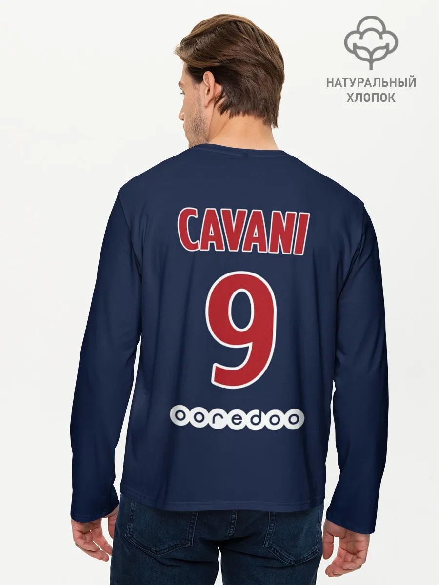 Мужской лонгслив базовый / Кавани ПСЖ 18-19