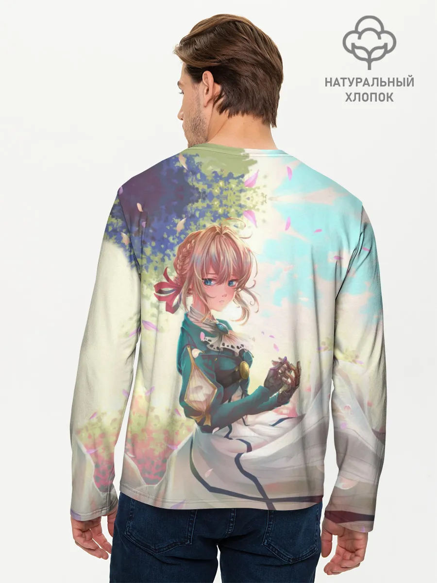 Мужской лонгслив базовый / Violet Evergarden_8