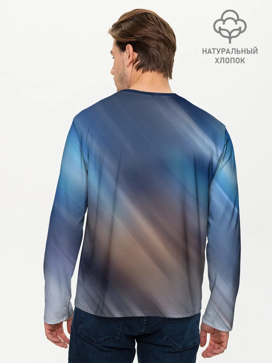 Мужской лонгслив базовый / КОТ АСТРОНАВТ