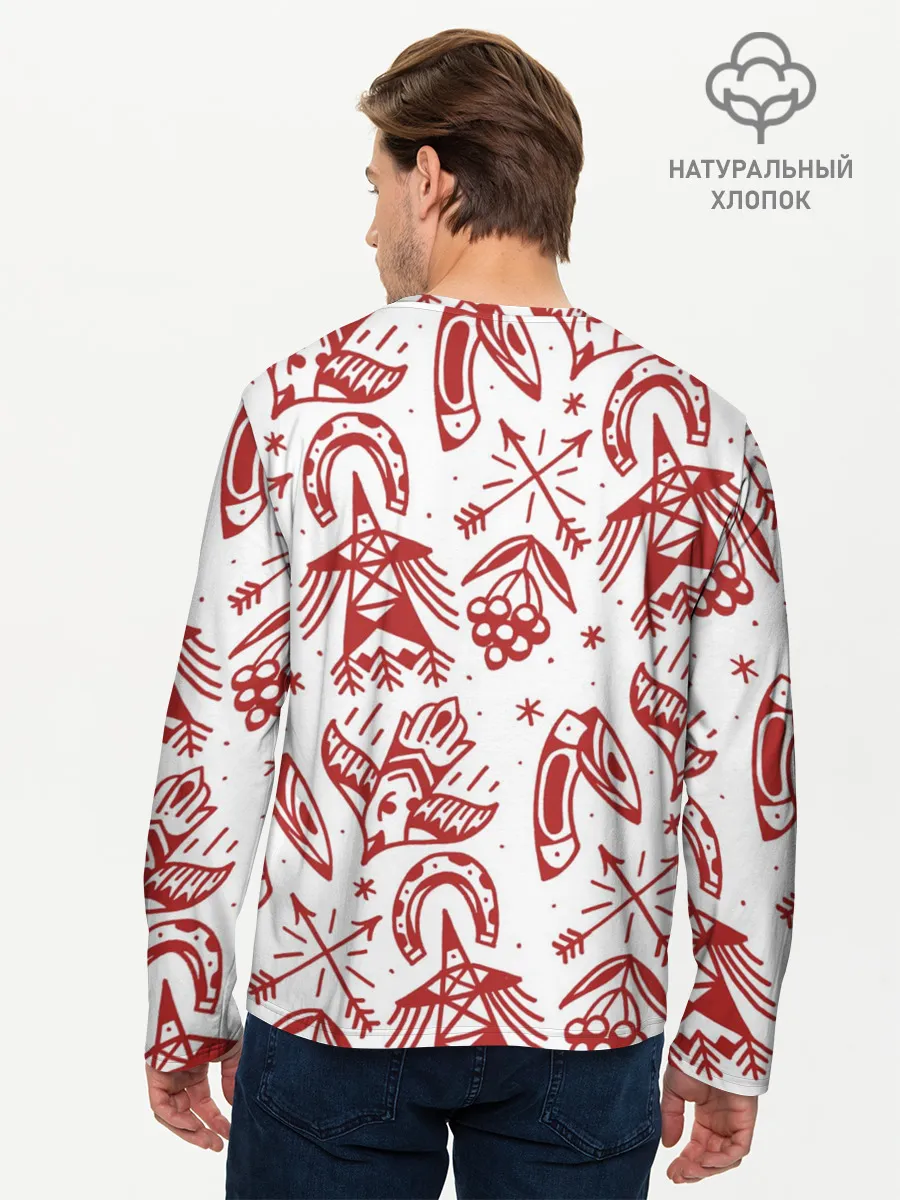 Мужской лонгслив базовый / Сибирь