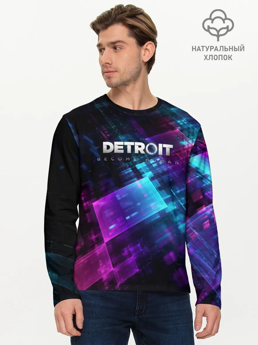 Мужской лонгслив базовый / Detroit: Become Human