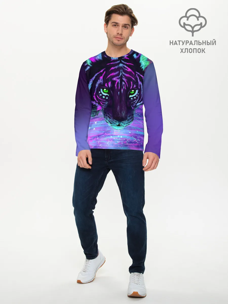 Мужской лонгслив базовый / Киса