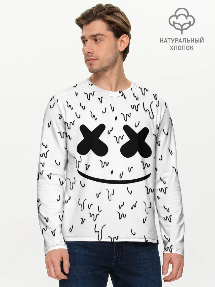 Мужской лонгслив базовый / MARSHMELLO