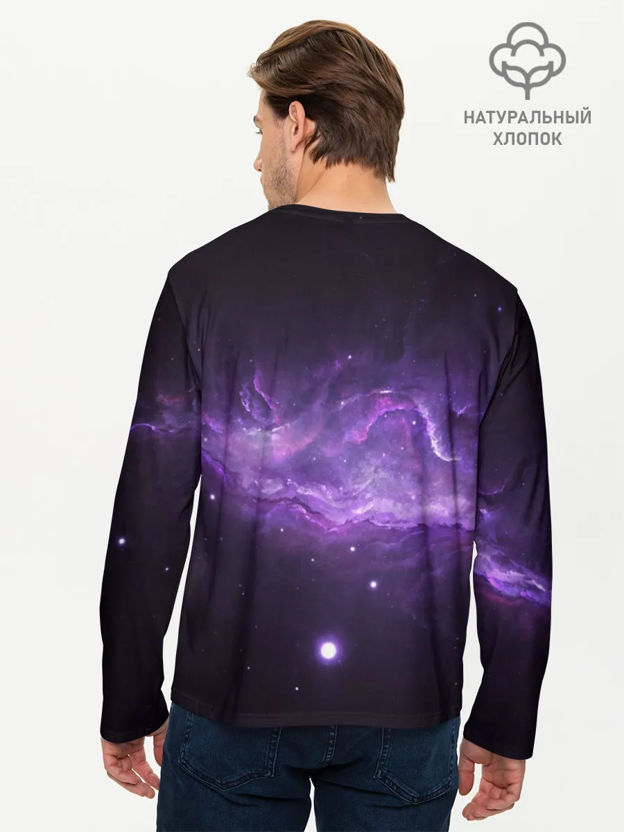 Мужской лонгслив базовый / BTS SPACЕ 3D / БТС КОСМОС