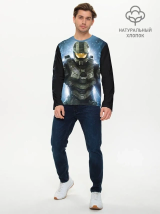 Мужской лонгслив базовый / Halo
