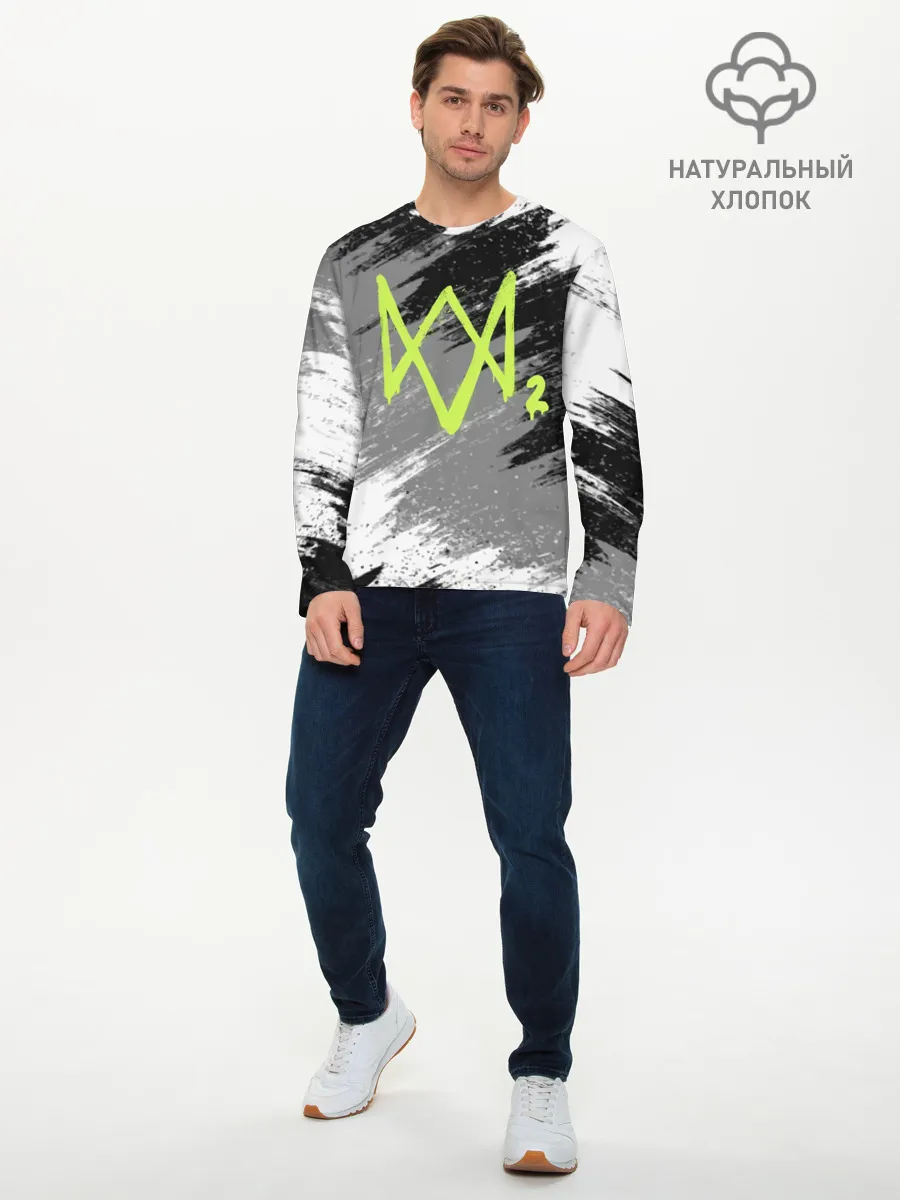 Мужской лонгслив базовый / WATCH DOGS 2